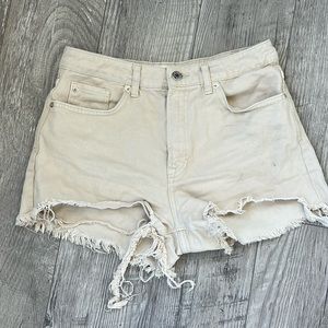 Distressed shorts